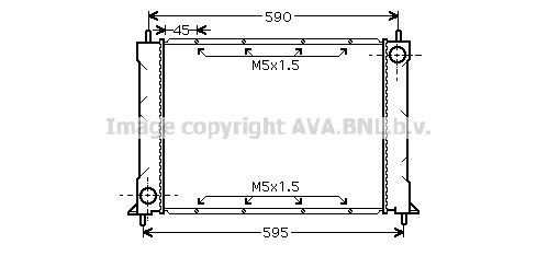 AVA QUALITY COOLING Radiators, Motora dzesēšanas sistēma AU2119